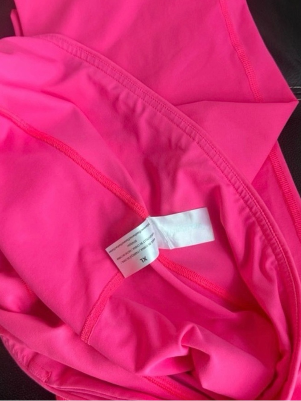 High-Rise Hot Pink Women's Stretch workout gym yoga pants xl - Picture 6 of 8